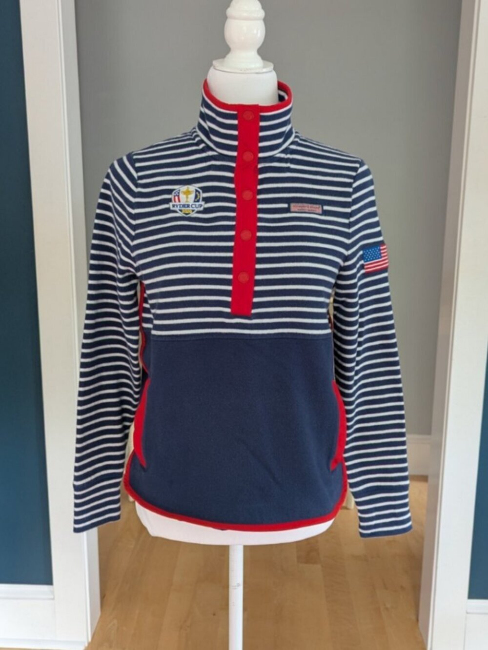 Vineyard Vines Official Ryder Cup 2020 Women's Shep Shirt Pullover Size P Small